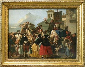 Giandomenico TIEPOLO Le Charlatan, ou L'Arracheur de dents 1754 - 1755